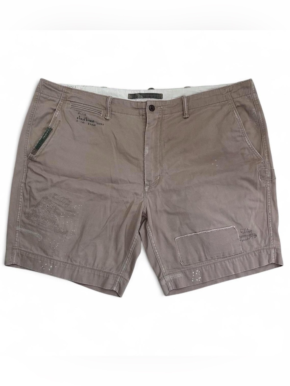 Polo Ralph Lauren Men's Tan Straight fit  distressed chino Shorts